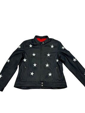Black Arrow Moto Gear Midnight Jacket, Black Leather, Size 5XL MSRP $536